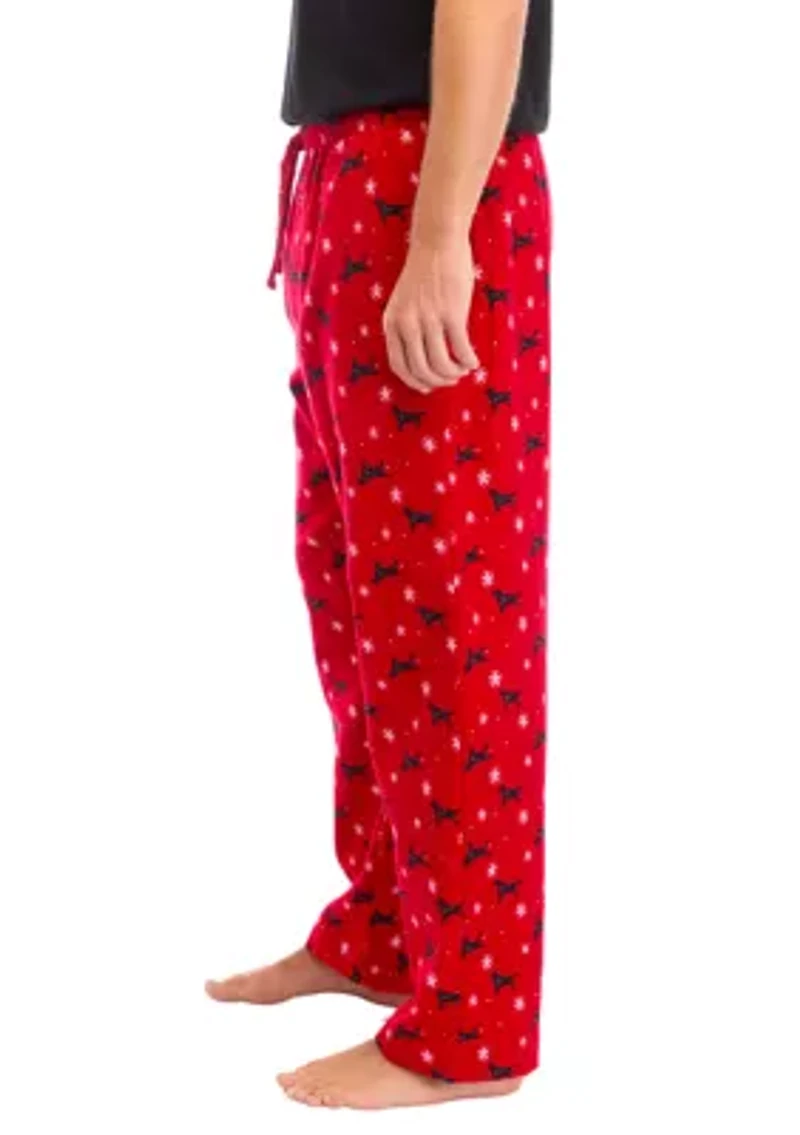 Printed Flannel Pajama Pants