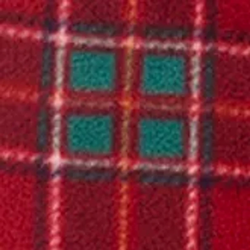 Plaid Printed Microfleece Pants