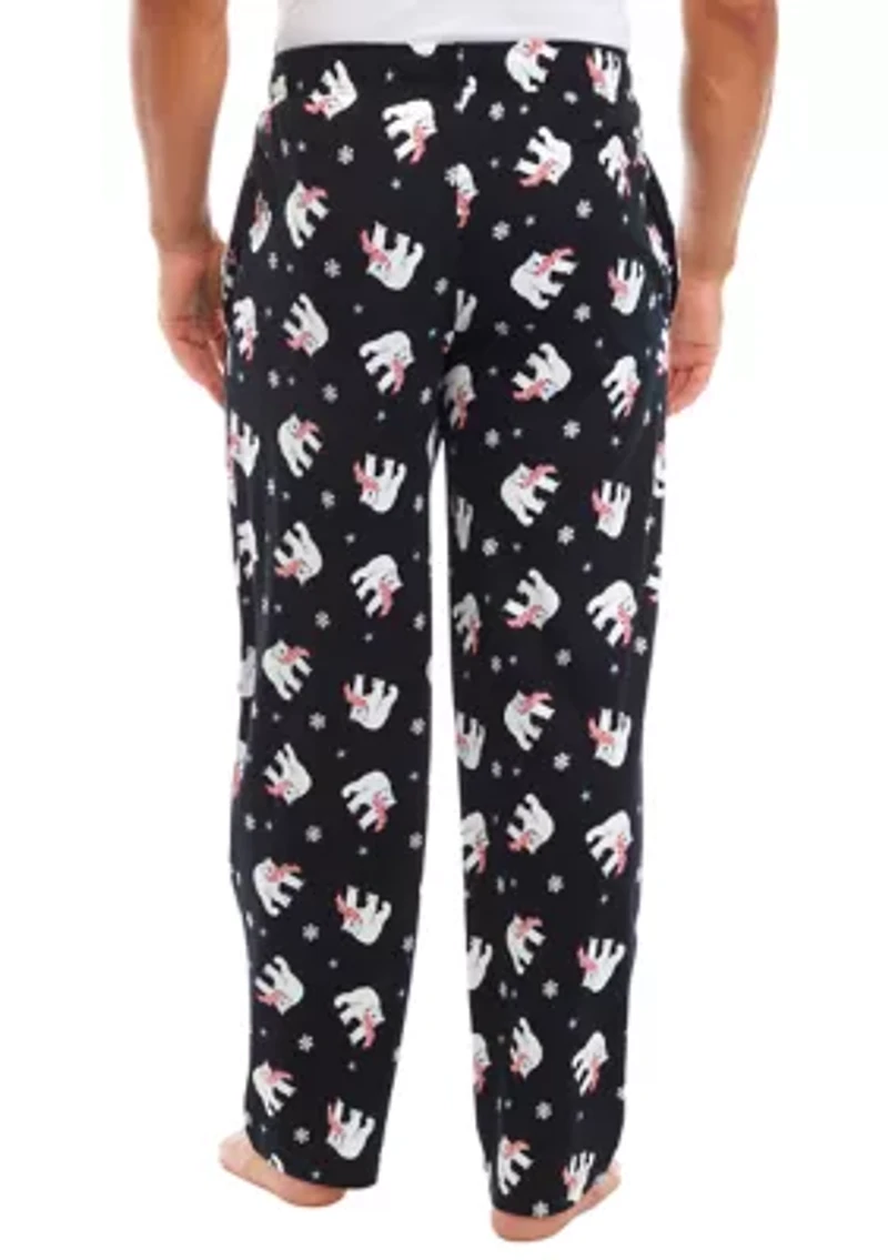 Polar Bear Knit Pajama Pants