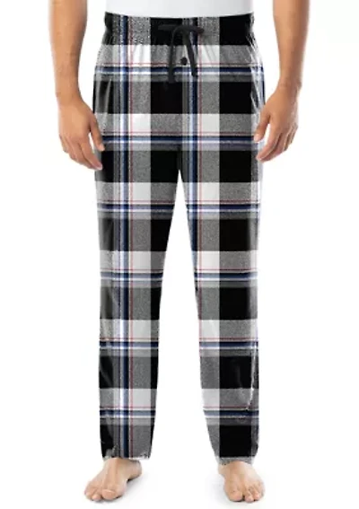 Men's Jersey Plaid Sleep Pants