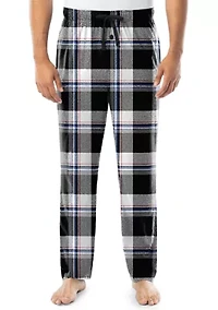 Men's Jersey Plaid Sleep Pants