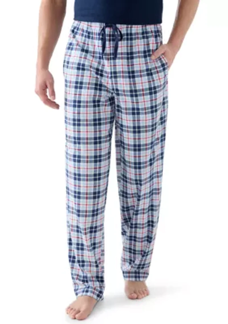 Men's Plaid Jersey Sleep Pants