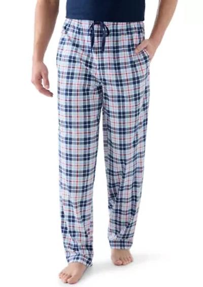 Men's Plaid Jersey Sleep Pants