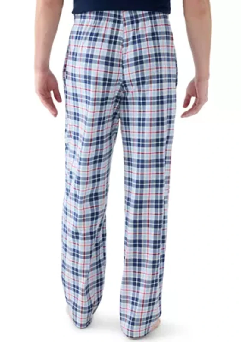 Men's Plaid Jersey Sleep Pants