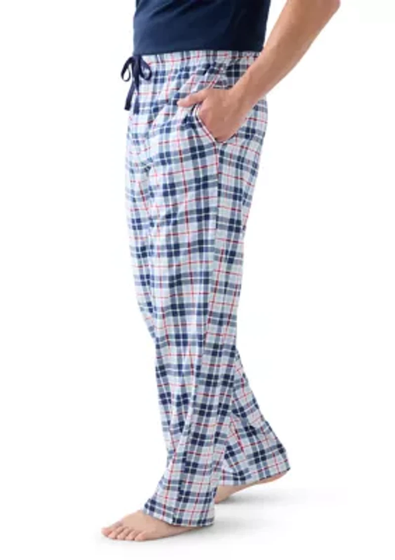 Men's Plaid Jersey Sleep Pants