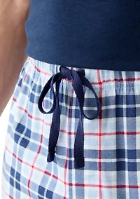 Men's Plaid Jersey Sleep Pants