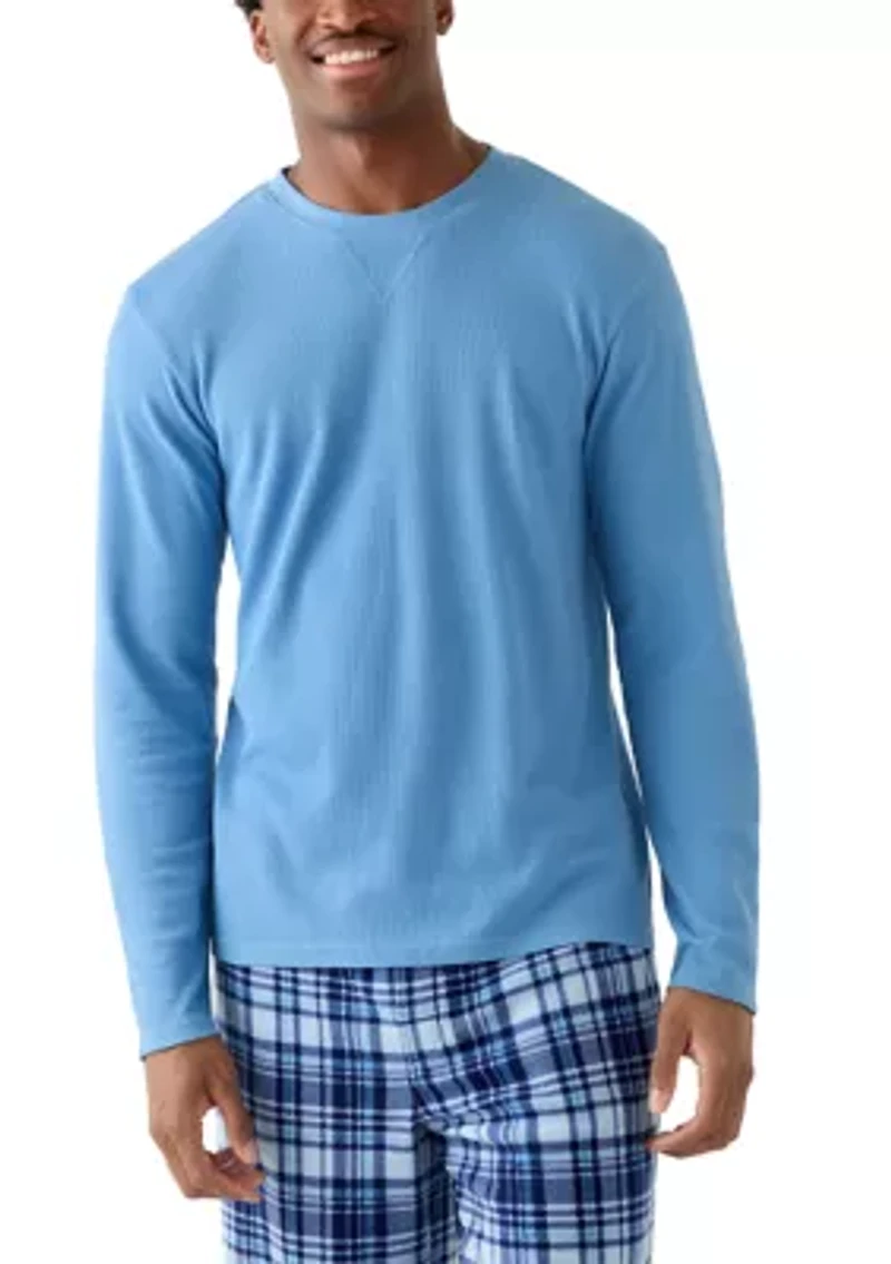 Men's Waffle Crew Neck
