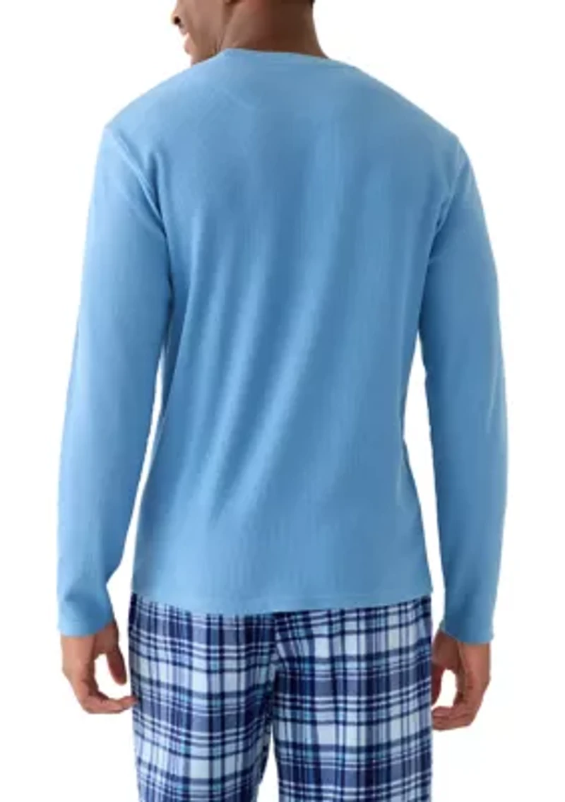 Men's Waffle Crew Neck