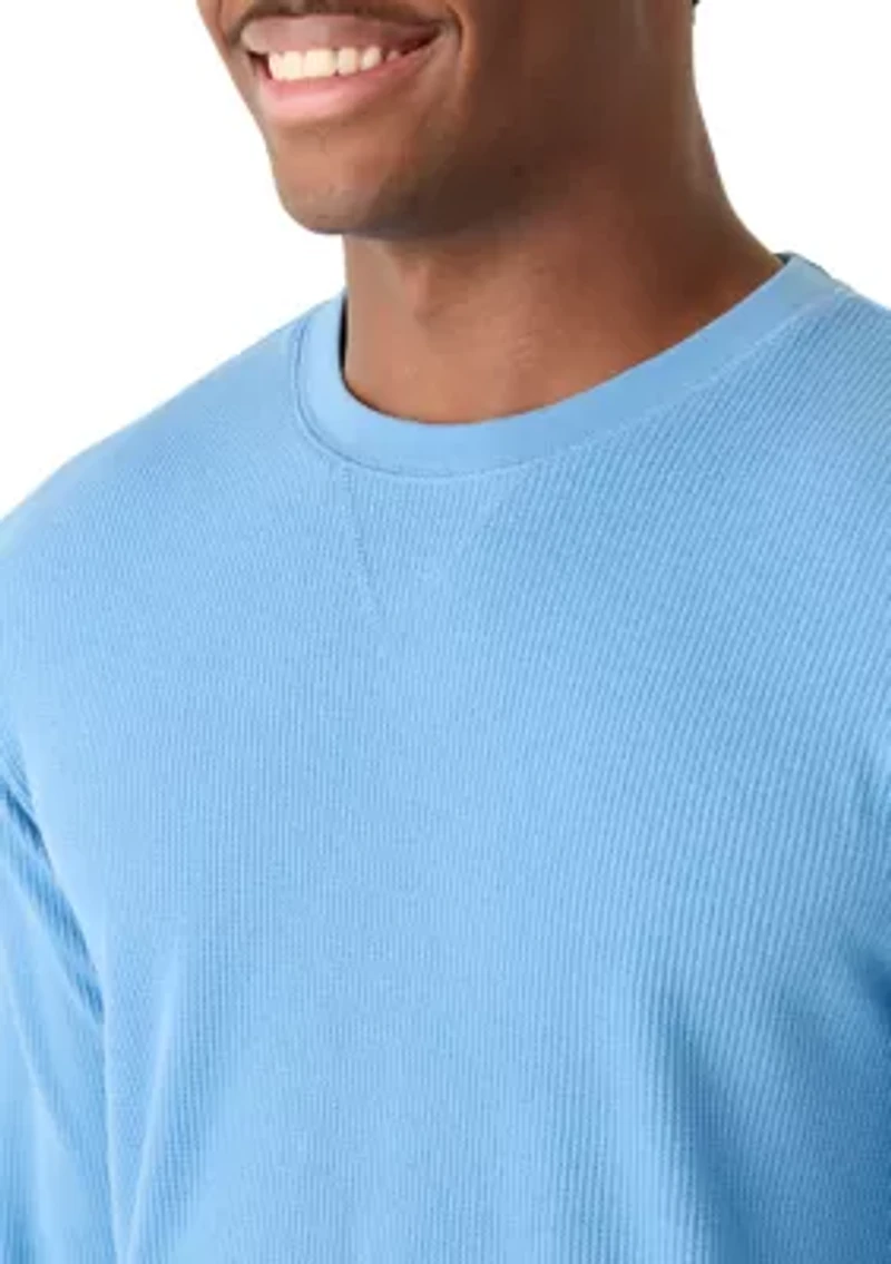Men's Waffle Crew Neck