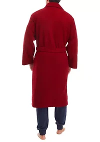 Red Bouclé Robe