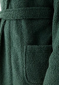 Men's Bouclé Fleece Shawl Robe