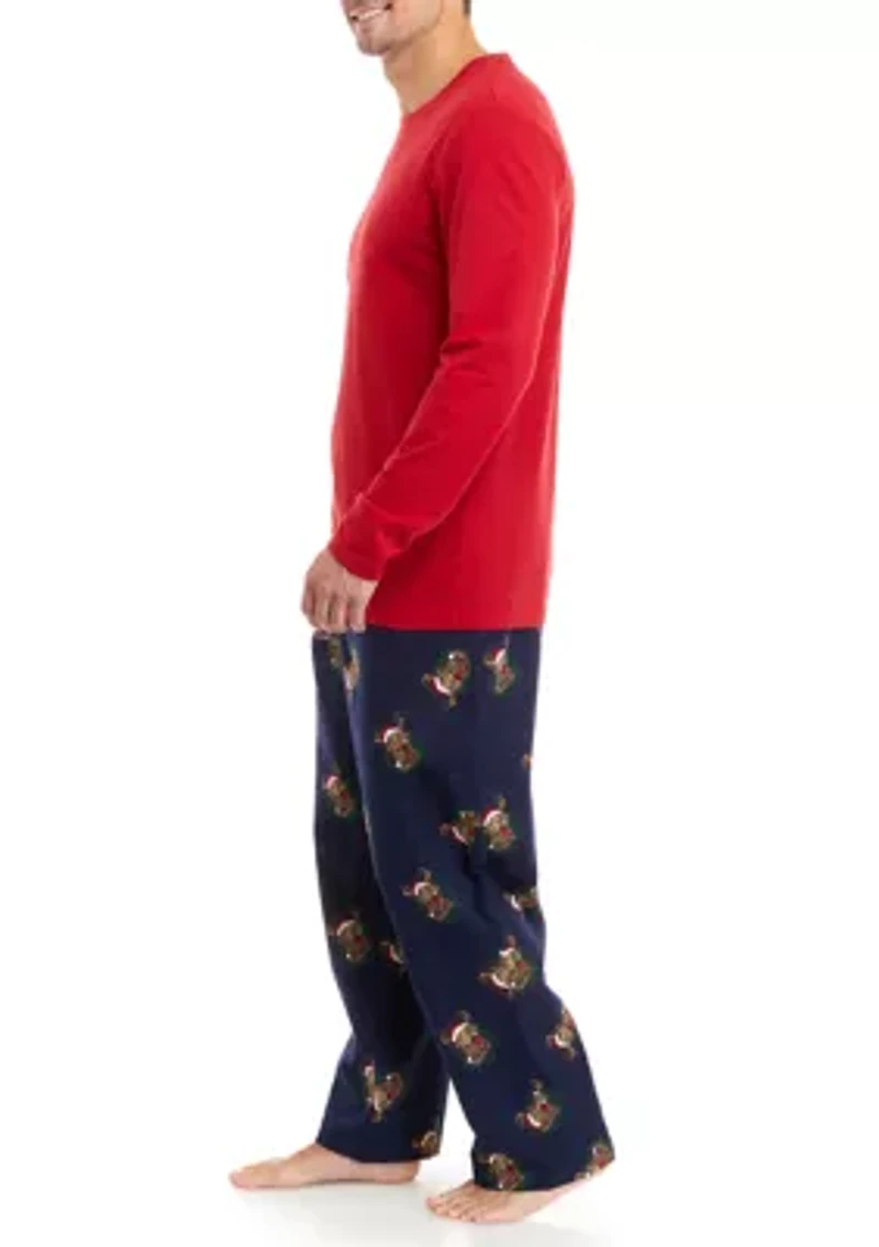 Holiday Christmas Dog Pajama Set