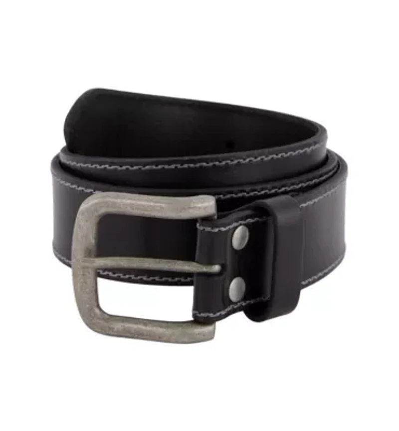 Men's 38 Millimeter Double Edge Leather Belt