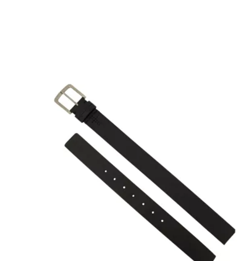 Men's 40 Millimeter Burnished Panel Leather Belt