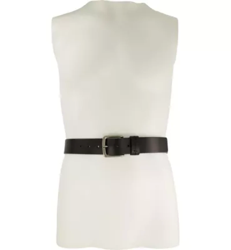 Men's 40 Millimeter Burnished Panel Leather Belt