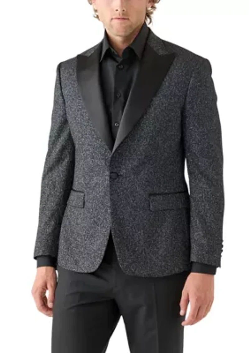Men's Black Shimmer Sportcoat