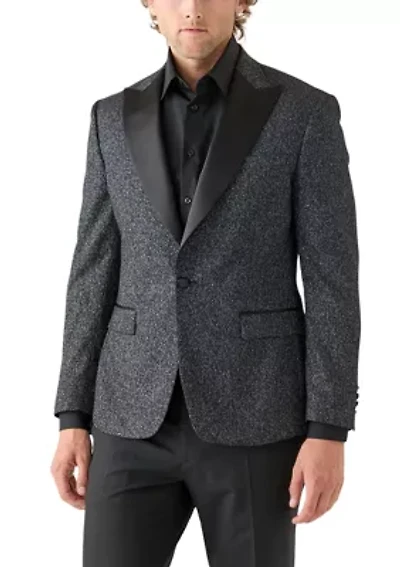 Men's Black Shimmer Sportcoat
