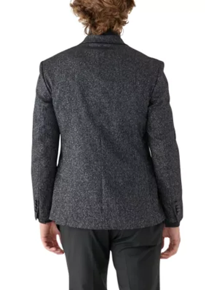 Men's Black Shimmer Sportcoat