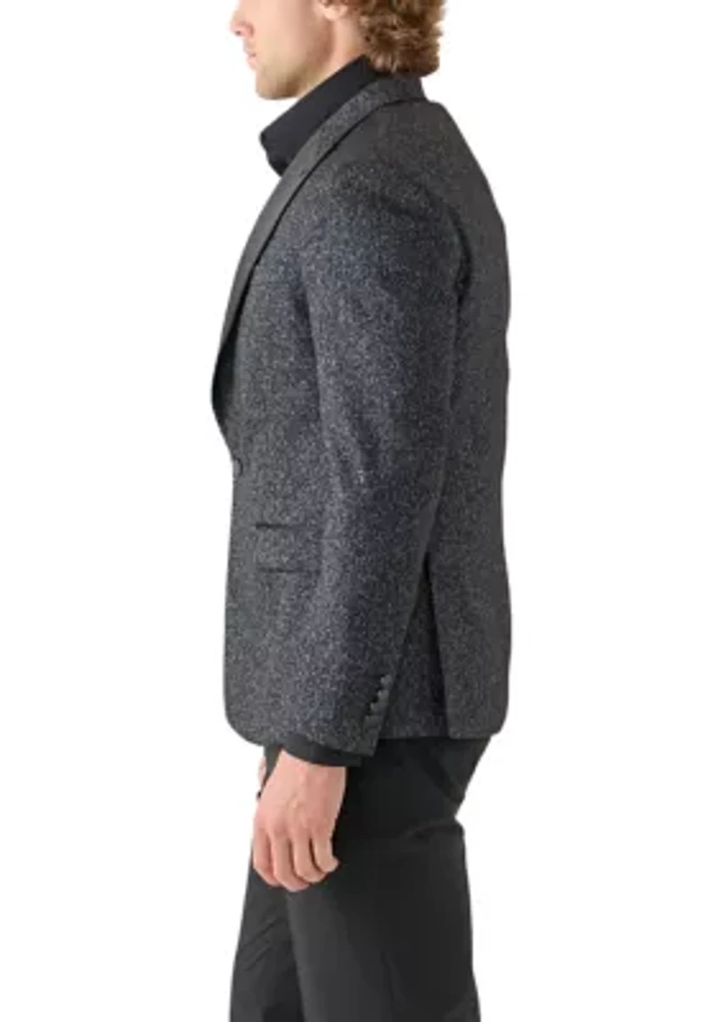 Men's Black Shimmer Sportcoat