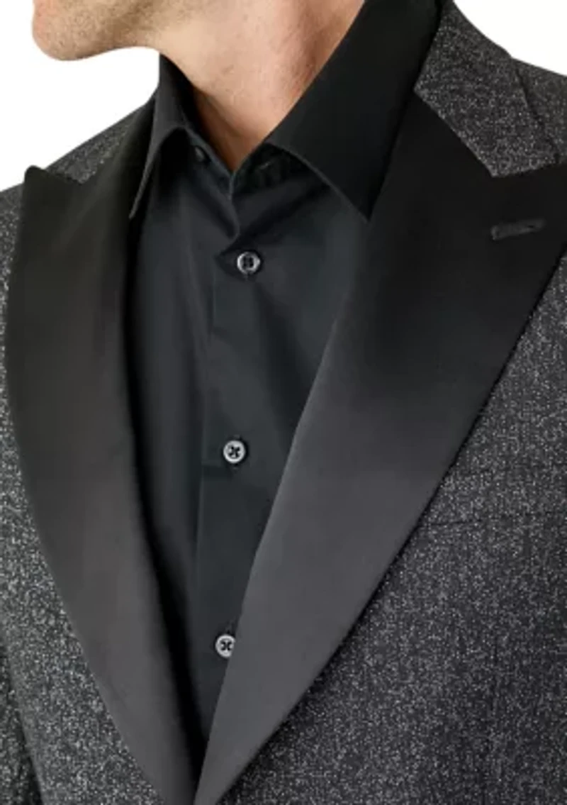 Men's Black Shimmer Sportcoat