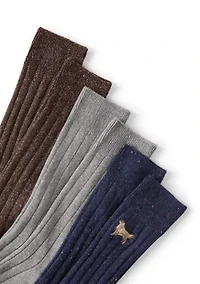 3-Pack Hampton Embroidery Socks