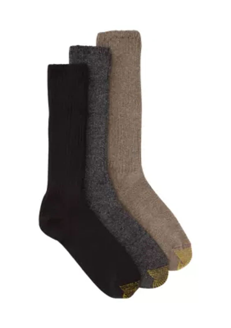 3-Pack Cotton Ribbed Socks