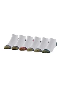 Fit Tec Cushion No Show Socks - 6 Pack