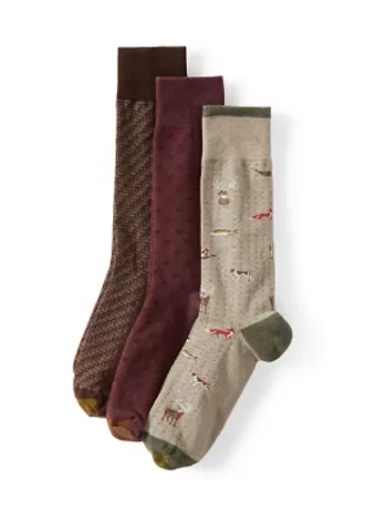 3-Pack Outdoorsman Crew Socks