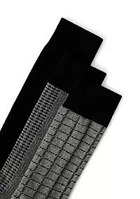 Men's Houndstooth Plaid Crew Socks