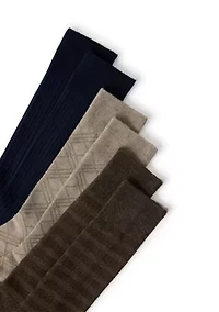 Men's Dress Crew Socks, 3 Pairs