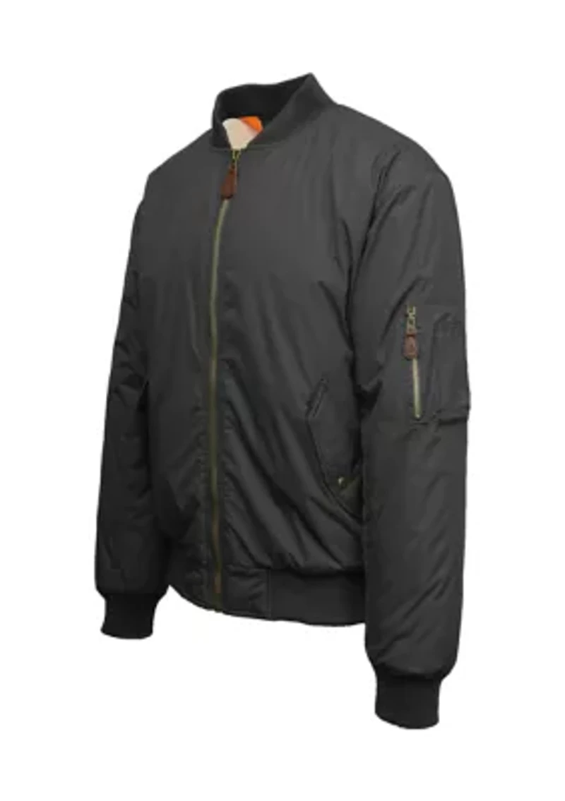 Men's Mid-Weight Aviator Flight Bomber Jacket