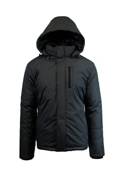 Men's Heavyweight Presidential Tech Jacket with Detachable Hood