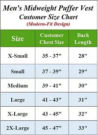 Galaxy Playertees Men's Modern Fit  Packable Midweight Puffer Vest