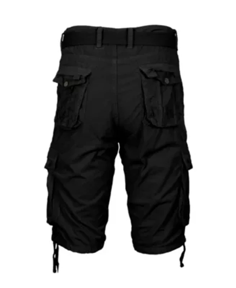 Men's Vintage Cotton Cargo Belted Shorts (Sizes, 30-42)