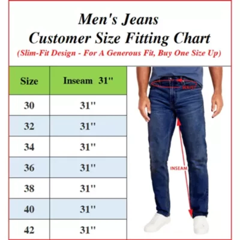 Men's Flex Stretch Slim Straight Jeans