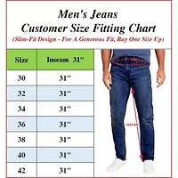 Men's Flex Stretch Slim Straight Jeans
