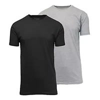 Blue Ice Men's Short Sleeve Crew Neck Solid Tee- Pack