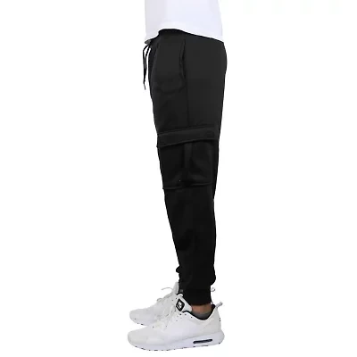 Men's Cargo Pocket Fleece Jogger Sweatpants
