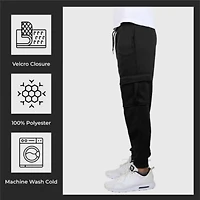 Men's Cargo Pocket Fleece Jogger Sweatpants