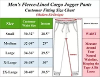 Men's Cargo Pocket Fleece Jogger Sweatpants