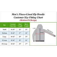 Men’s Fleece-Lined Full-Zip Hoodie