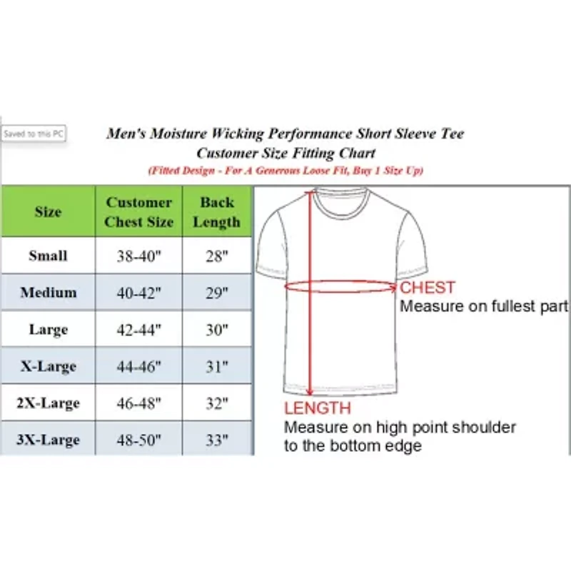Galaxy Kick Start Gear Men's Short Sleeve Moisture-Wicking Quick Dry Performance Crew Neck Tee-2 Pack