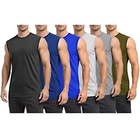 Blu Rock Men's Slim Fit Sleeveless Muscle Tee