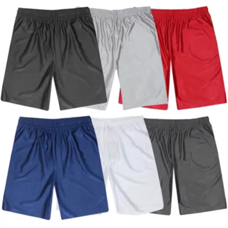 Jump Start Men's 5-Pack Lightweight Breathable Moisture Wicking Mesh Shorts