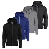 Blu Rock Men's Slim Fit Sherpa Fleece-Lined Classic Tech Full Zip Hoodie