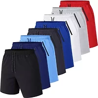 Jump Start Men's Performance Training Shorts With Zipper Pockets-3 Pack