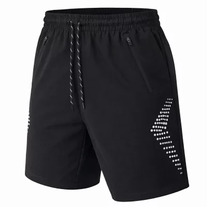 Jump Start Men's Performance Training Shorts With Zipper Pockets