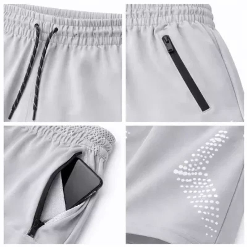 Jump Start Men's Performance Training Shorts With Zipper Pockets