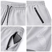 Jump Start Men's Performance Training Shorts With Zipper Pockets