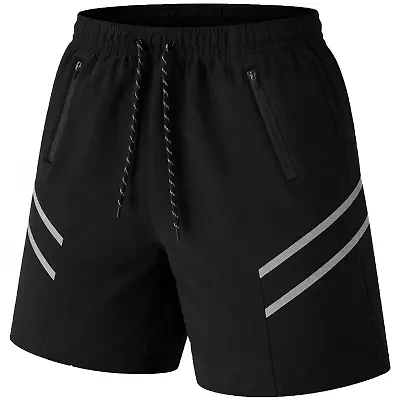 Jump Start Men's Performance Training Shorts With Zipper Pockets